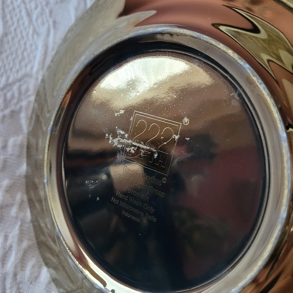 222 5th 🐰 Bunny plate green and gold - Picture 5 of 7